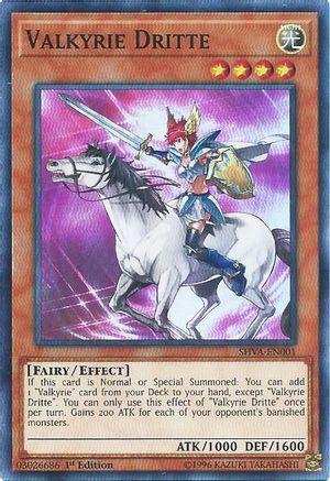 Valkyrie Dritte (SHVA-EN001) - Shadows in Valhalla 1st Edition Shadows in Valhalla Yugioh Single  Squirtle Squad Card Shop.