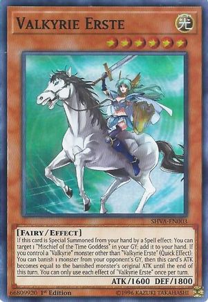 Valkyrie Erste (SHVA-EN003) - Shadows in Valhalla 1st Edition Shadows in Valhalla Yugioh Single  Squirtle Squad Card Shop.