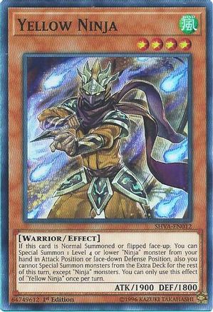 Yellow Ninja (SHVA-EN012) - Shadows in Valhalla 1st Edition Shadows in Valhalla Yugioh Single  Squirtle Squad Card Shop.