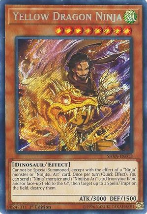 Yellow Dragon Ninja (SHVA-EN013) - Shadows in Valhalla 1st Edition Shadows in Valhalla Yugioh Single  Squirtle Squad Card Shop.
