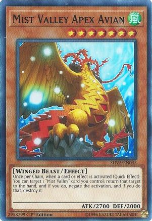 Mist Valley Apex Avian (SHVA-EN045) - Shadows in Valhalla 1st Edition Shadows in Valhalla Yugioh Single  Squirtle Squad Card Shop.