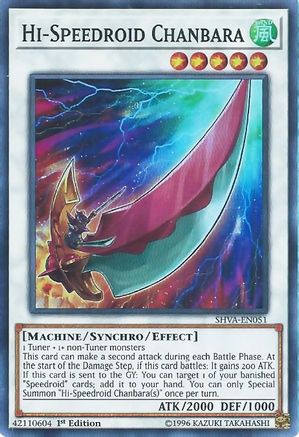 Hi-Speedroid Chanbara (SHVA-EN051) - Shadows in Valhalla 1st Edition Shadows in Valhalla Yugioh Single  Squirtle Squad Card Shop.