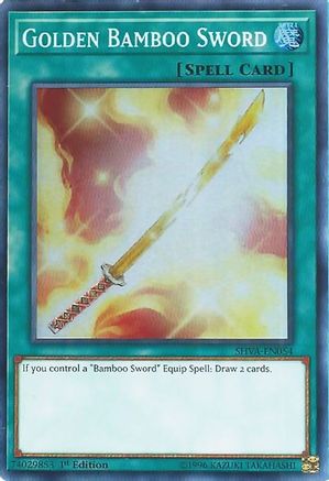 Golden Bamboo Sword (SHVA-EN054) - Shadows in Valhalla 1st Edition Shadows in Valhalla Yugioh Single  Squirtle Squad Card Shop.