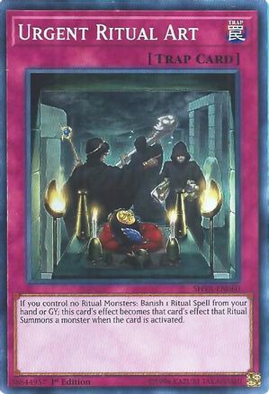 Urgent Ritual Art (SHVA-EN060) - Shadows in Valhalla 1st Edition Shadows in Valhalla Yugioh Single  Squirtle Squad Card Shop.