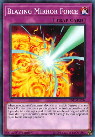 Blazing Mirror Force (SDPL-EN034) - Structure Deck: Powercode Link 1st Edition Structure Deck: Powercode Link Yugioh Single  Squirtle Squad Card Shop.