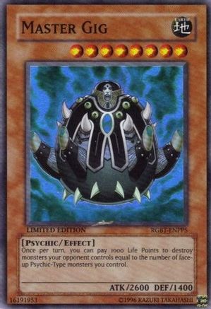 Master Gig (RGBT-ENPP5) - Duelist Pack Collection Tin Limited Duelist Pack Collection Tin Yugioh Single  Squirtle Squad Card Shop.