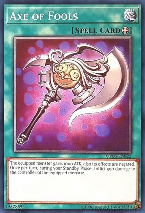 Axe of Fools (OP08-EN022) - OTS Tournament Pack 8 Unlimited OTS Tournament Pack 8 Yugioh Single  Squirtle Squad Card Shop.
