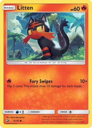 Litten 012  Dragon Majesty - Common Dragon Majesty Pokemon Single  Squirtle Squad Card Shop.