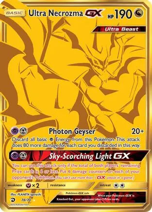 Ultra Necrozma GX (Secret)  - Holofoil Dragon Majesty - Secret Rare Dragon Majesty Pokemon Single  Squirtle Squad Card Shop.
