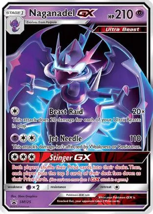 Naganadel GX SM125  - Holofoil SM Promos - Promo SM Promos Pokemon Single  Squirtle Squad Card Shop.
