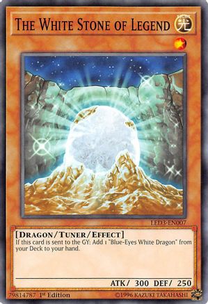 The White Stone of Legend (LED3-EN007) - Legendary Duelists: White Dragon Abyss 1st Edition Legendary Duelists: White Dragon Abyss Yugioh Single  Squirtle Squad Card Shop.