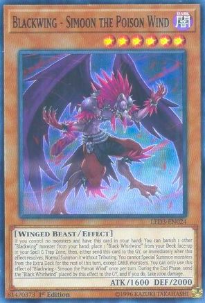 Blackwing - Simoon the Poison Wind (LED3-EN024) - Legendary Duelists: White Dragon Abyss 1st Edition Legendary Duelists: White Dragon Abyss Yugioh Single  Squirtle Squad Card Shop.