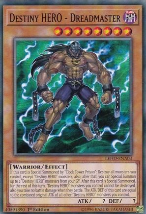 Destiny HERO - Dreadmaster (LEHD-ENA03) - Legendary Hero Decks 1st Edition Legendary Hero Decks Yugioh Single  Squirtle Squad Card Shop.