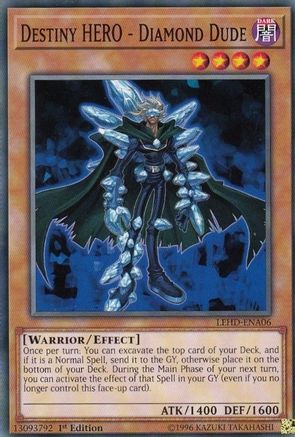 Destiny HERO - Diamond Dude (LEHD-ENA06) - Legendary Hero Decks 1st Edition Legendary Hero Decks Yugioh Single  Squirtle Squad Card Shop.