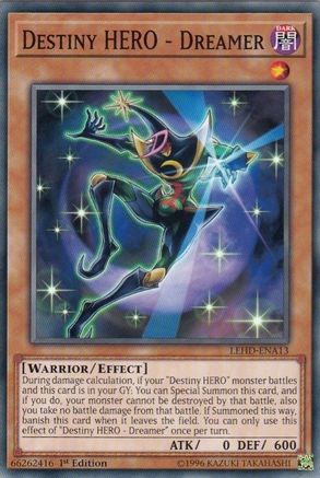 Destiny HERO - Dreamer (LEHD-ENA13) - Legendary Hero Decks 1st Edition Legendary Hero Decks Yugioh Single  Squirtle Squad Card Shop.