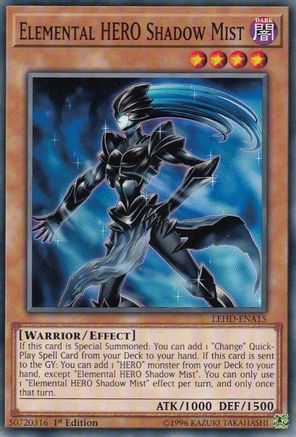 Elemental HERO Shadow Mist (LEHD-ENA15) - Legendary Hero Decks 1st Edition Legendary Hero Decks Yugioh Single  Squirtle Squad Card Shop.