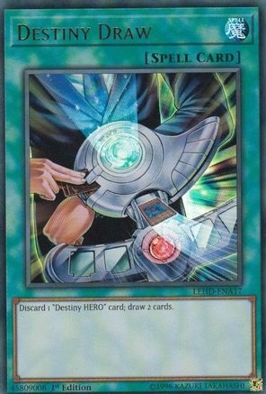 Destiny Draw (UR) (LEHD-ENA17) - Legendary Hero Decks 1st Edition Legendary Hero Decks Yugioh Single  Squirtle Squad Card Shop.