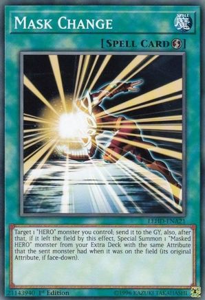 Mask Change (LEHD-ENA21) - Legendary Hero Decks 1st Edition Legendary Hero Decks Yugioh Single  Squirtle Squad Card Shop.