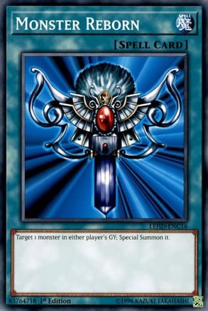 Monster Reborn (C) (LEHD-ENC16) - Legendary Hero Decks 1st Edition Legendary Hero Decks Yugioh Single  Squirtle Squad Card Shop.