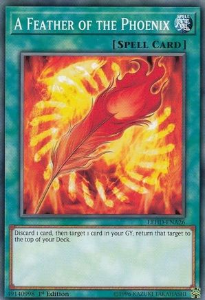 A Feather of the Phoenix (LEHD-ENA26) - Legendary Hero Decks 1st Edition Legendary Hero Decks Yugioh Single  Squirtle Squad Card Shop.