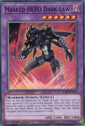 Masked HERO Dark Law (LEHD-ENA35) - Legendary Hero Decks 1st Edition Legendary Hero Decks Yugioh Single  Squirtle Squad Card Shop.
