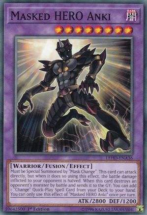 Masked HERO Anki (LEHD-ENA36) - Legendary Hero Decks 1st Edition Legendary Hero Decks Yugioh Single  Squirtle Squad Card Shop.