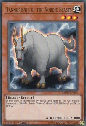 Tanngrisnir of the Nordic Beasts (UR) (LEHD-ENB01) - Legendary Hero Decks 1st Edition Legendary Hero Decks Yugioh Single  Squirtle Squad Card Shop.