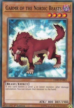 Garmr of the Nordic Beasts (LEHD-ENB03) - Legendary Hero Decks 1st Edition Legendary Hero Decks Yugioh Single  Squirtle Squad Card Shop.