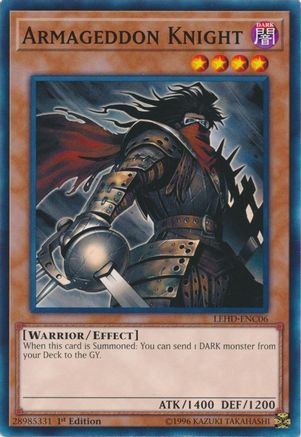 Armageddon Knight (LEHD-ENC06) - Legendary Hero Decks 1st Edition Legendary Hero Decks Yugioh Single  Squirtle Squad Card Shop.