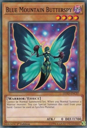 Blue Mountain Butterspy (LEHD-ENC07) - Legendary Hero Decks 1st Edition Legendary Hero Decks Yugioh Single  Squirtle Squad Card Shop.