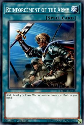 Reinforcement of the Army (LEHD-ENC18) - Legendary Hero Decks 1st Edition Legendary Hero Decks Yugioh Single  Squirtle Squad Card Shop.