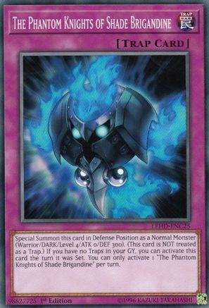 The Phantom Knights of Shade Brigandine (LEHD-ENC25) - Legendary Hero Decks 1st Edition Legendary Hero Decks Yugioh Single  Squirtle Squad Card Shop.