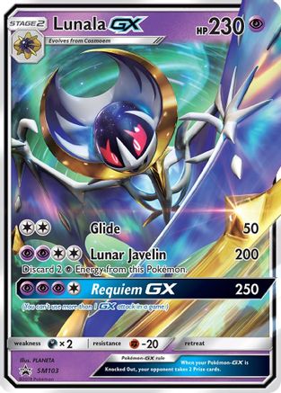 Lunala GX - SM103  - Holofoil SM Promos - Promo SM Promos Pokemon Single  Squirtle Squad Card Shop.