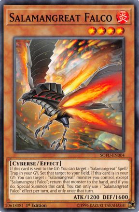 Salamangreat Falco (SOFU-EN004) - Soul Fusion 1st Edition Soul Fusion Yugioh Single  Squirtle Squad Card Shop.