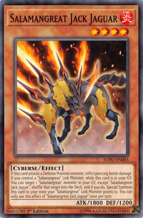 Salamangreat Jack Jaguar (SOFU-EN005) - Soul Fusion Unlimited Soul Fusion Yugioh Single  Squirtle Squad Card Shop.