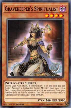 Gravekeeper's Spiritualist (SOFU-EN013) - Soul Fusion 1st Edition Soul Fusion Yugioh Single  Squirtle Squad Card Shop.