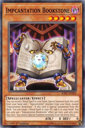 Impcantation Bookstone (SOFU-EN024) - Soul Fusion Unlimited Soul Fusion Yugioh Single  Squirtle Squad Card Shop.