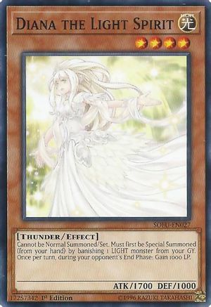 Diana the Light Spirit (SOFU-EN027) - Soul Fusion 1st Edition Soul Fusion Yugioh Single  Squirtle Squad Card Shop.
