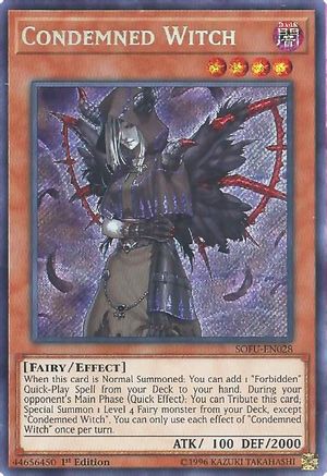 Condemned Witch (SOFU-EN028) - Soul Fusion 1st Edition Soul Fusion Yugioh Single  Squirtle Squad Card Shop.