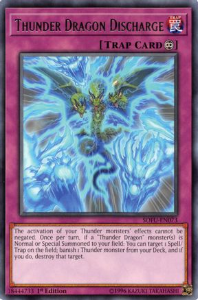 Thunder Dragon Discharge (SOFU-EN073) - Soul Fusion Unlimited Soul Fusion Yugioh Single  Squirtle Squad Card Shop.