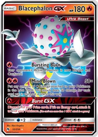 Blacephalon GX 052  - Holofoil SM  Lost Thunder - Ultra Rare SM - Lost Thunder Pokemon Single  Squirtle Squad Card Shop.