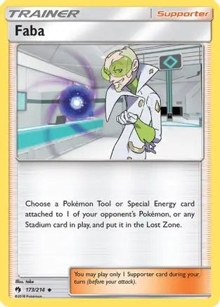 Faba 173  - Reverse Holofoil SM  Lost Thunder - Uncommon