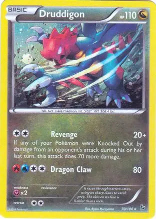 Druddigon - 70/106(Cosmos Holo)/106(Cosmos  - Holofoil Blister Exclusives - Promo