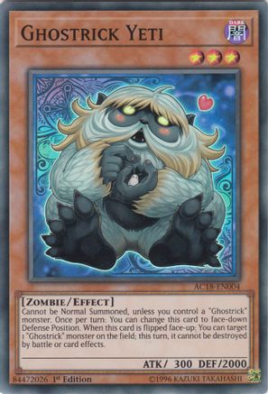 Ghostrick Yeti (AC18-EN004) - Advent Calendar 2018 1st Edition Advent Calendar 2018 Yugioh Single  Squirtle Squad Card Shop.