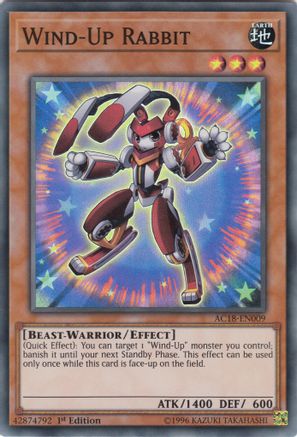 Wind-Up Rabbit (AC18-EN009) - Advent Calendar 2018 1st Edition Advent Calendar 2018 Yugioh Single  Squirtle Squad Card Shop.