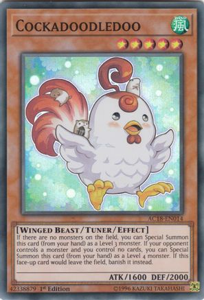 Cockadoodledoo (AC18-EN014) - Advent Calendar 2018 1st Edition Advent Calendar 2018 Yugioh Single  Squirtle Squad Card Shop.
