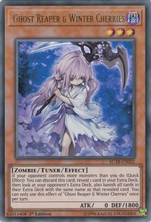 Ghost Reaper & Winter Cherries (AC18-EN022) - Advent Calendar 2018 1st Edition Advent Calendar 2018 Yugioh Single  Squirtle Squad Card Shop.