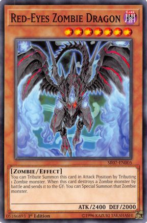 Red-Eyes Zombie Dragon (SR07-EN005) - Structure Deck: Zombie Horde 1st Edition Structure Deck: Zombie Horde Yugioh Single  Squirtle Squad Card Shop.