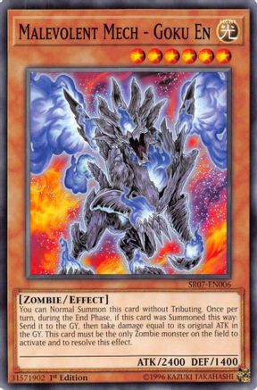 Malevolent Mech - Goku En (SR07-EN006) - Structure Deck: Zombie Horde 1st Edition Structure Deck: Zombie Horde Yugioh Single  Squirtle Squad Card Shop.