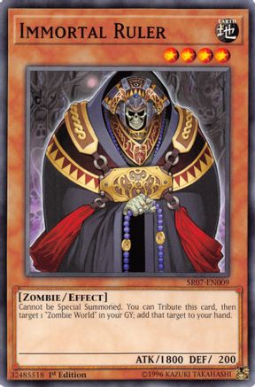 Immortal Ruler (SR07-EN009) - Structure Deck: Zombie Horde 1st Edition Structure Deck: Zombie Horde Yugioh Single  Squirtle Squad Card Shop.